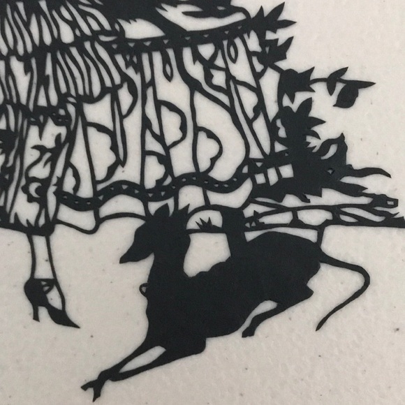 🔥ON SALE🔥Relax in own Backyard💖Handmade PaperCut Silhouette Scherenschnitte - Picture 3 of 7